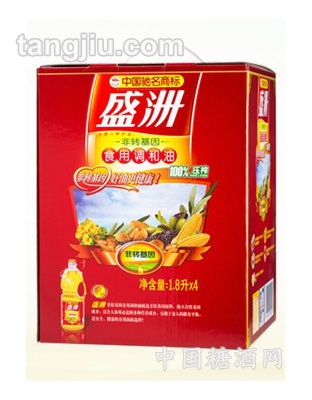 盛洲非轉(zhuǎn)基因食用調(diào)和油1800ml禮盒