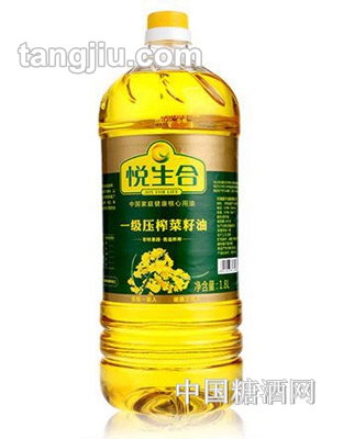 悅生合一級壓榨菜籽油1.8L