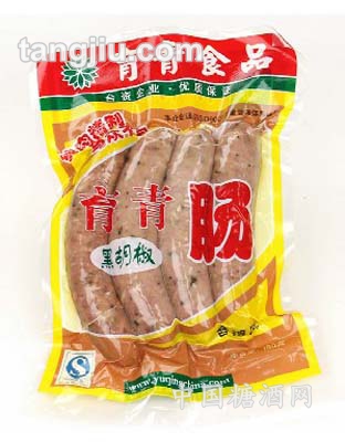 黑胡椒育青腸 99%純肉 180g