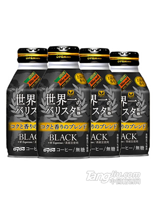 達亦多DyDo 無糖黑咖啡飲料275g_4罐