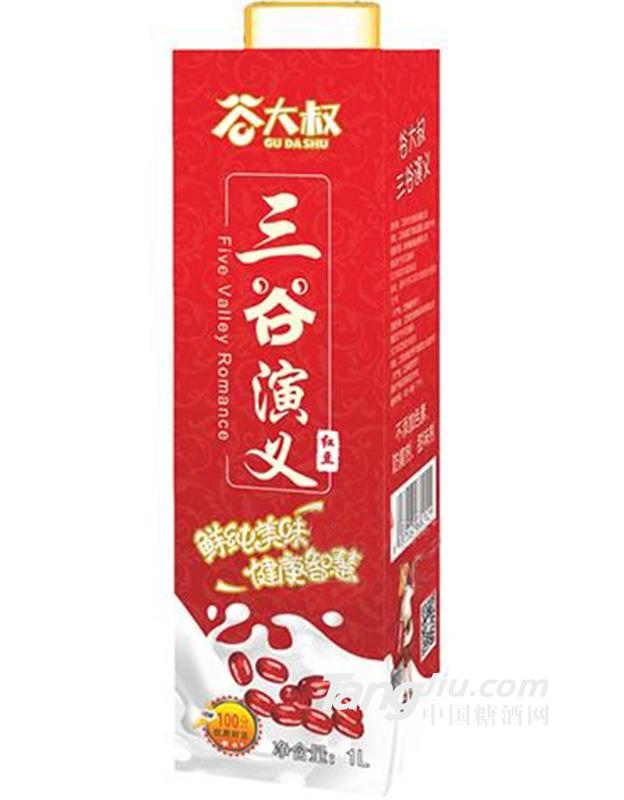 谷大叔紅豆植物蛋白飲料1L