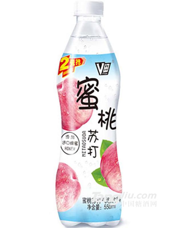 蜜桃蘇打氣泡飲料550ml