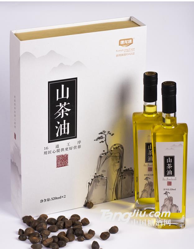 康龍緣山茶油迎客松禮盒520ml