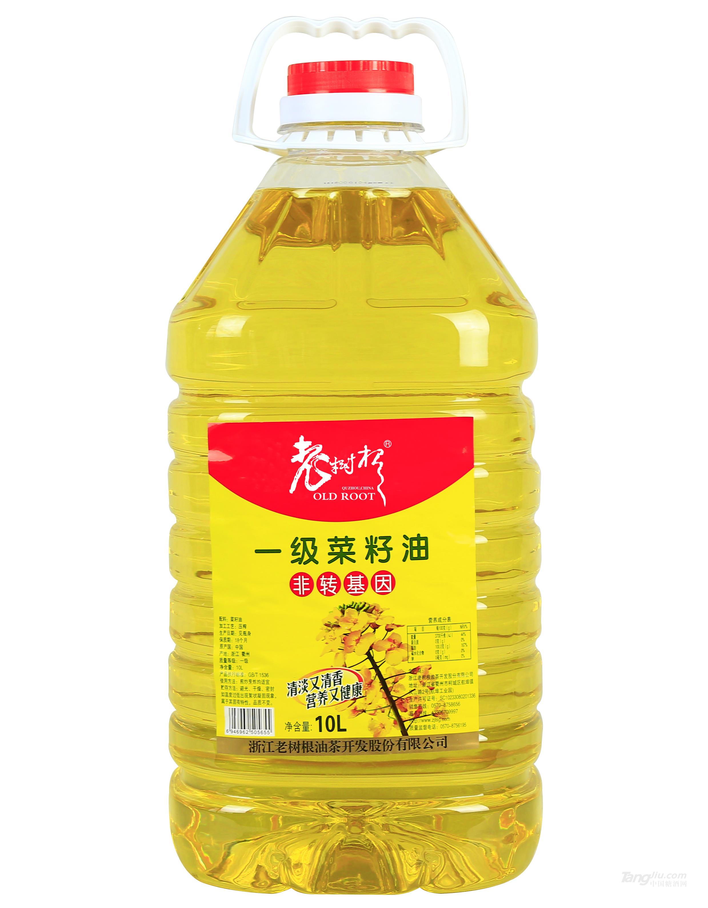 老樹根一級(jí)菜籽油10L