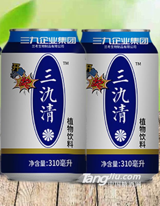 三氿清植物飲料白罐