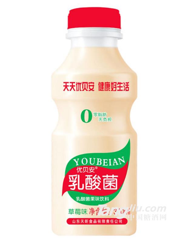 優(yōu)貝安乳酸菌飲品草莓味340ml