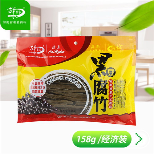 我當家158g黑豆腐竹 黑豆腐竹廠家 河南特產(chǎn)黑豆腐竹