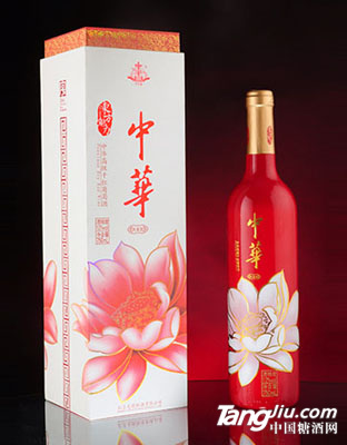 中華紅花瓷 干紅葡萄酒