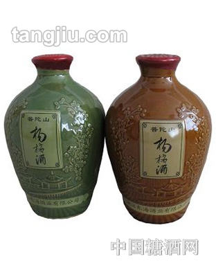 普陀山楊梅酒照（白底）瓷壇1500ml