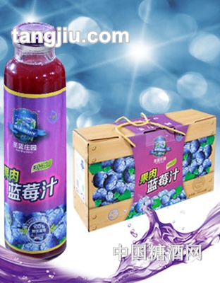 統(tǒng)球圣藍莊園果肉藍莓汁300ml