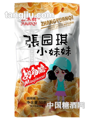 佳米奇張園琪小妹妹系列妙角脆燒烤味50g