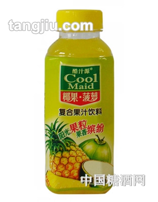 酷汁源椰果菠蘿復合果汁飲料350ml