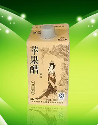 美女500ml紙盒低糖直飲蘋(píng)果醋